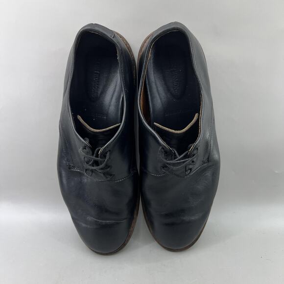 Allen Edmonds Academy Plain Toe Shoes Men Size 10.5 3E Wide Black Dress Oxford
